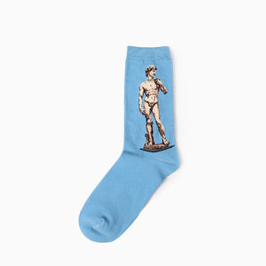 Hot Dropshipping Autumn Winter Retro Art socks