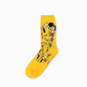 Hot Dropshipping Autumn Winter Retro Art socks