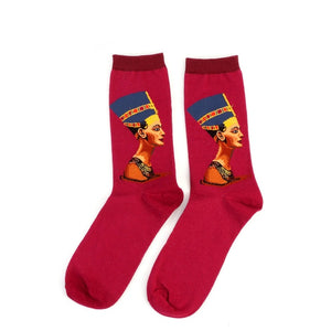 Hot Dropshipping Autumn Winter Retro Art socks