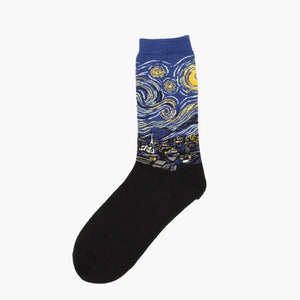 Hot Dropshipping Autumn Winter Retro Art socks