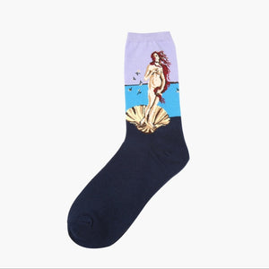 Hot Dropshipping Autumn Winter Retro Art socks