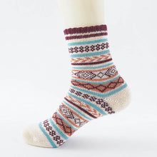 Load image into Gallery viewer, Winter Thick Warm Stripe Wool Socks