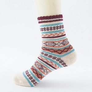 Winter Thick Warm Stripe Wool Socks