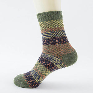 Winter Thick Warm Stripe Wool Socks