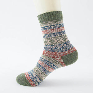 Winter Thick Warm Stripe Wool Socks