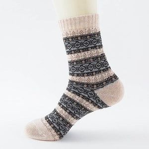 Winter Thick Warm Stripe Wool Socks